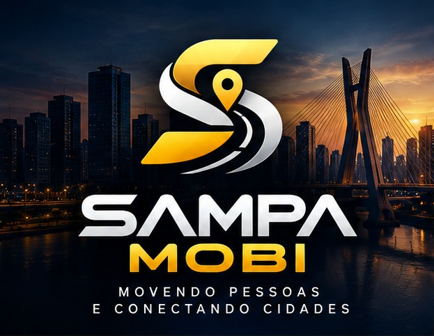 Sampa Mobi sobre o skyline de São Paulo